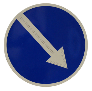 Знак 4.2.1 объезд препятствия справа (диаметр 700мм) - Дорожные знаки - Светодиодные знаки - Магазин охраны труда ИЗО Стиль